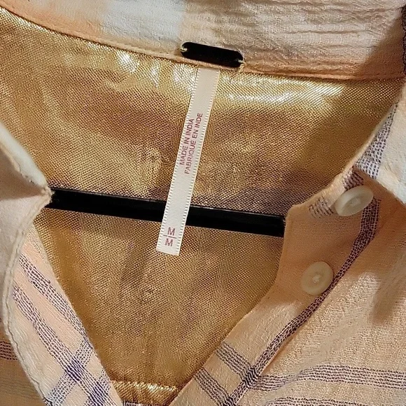 💥Free People Plaid Button Down Shirt - Picture 6 of 7